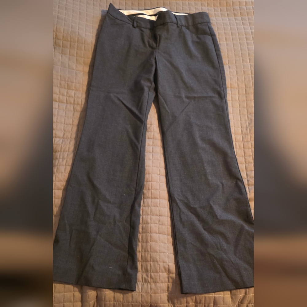 Gray Wide-Leg Trousers